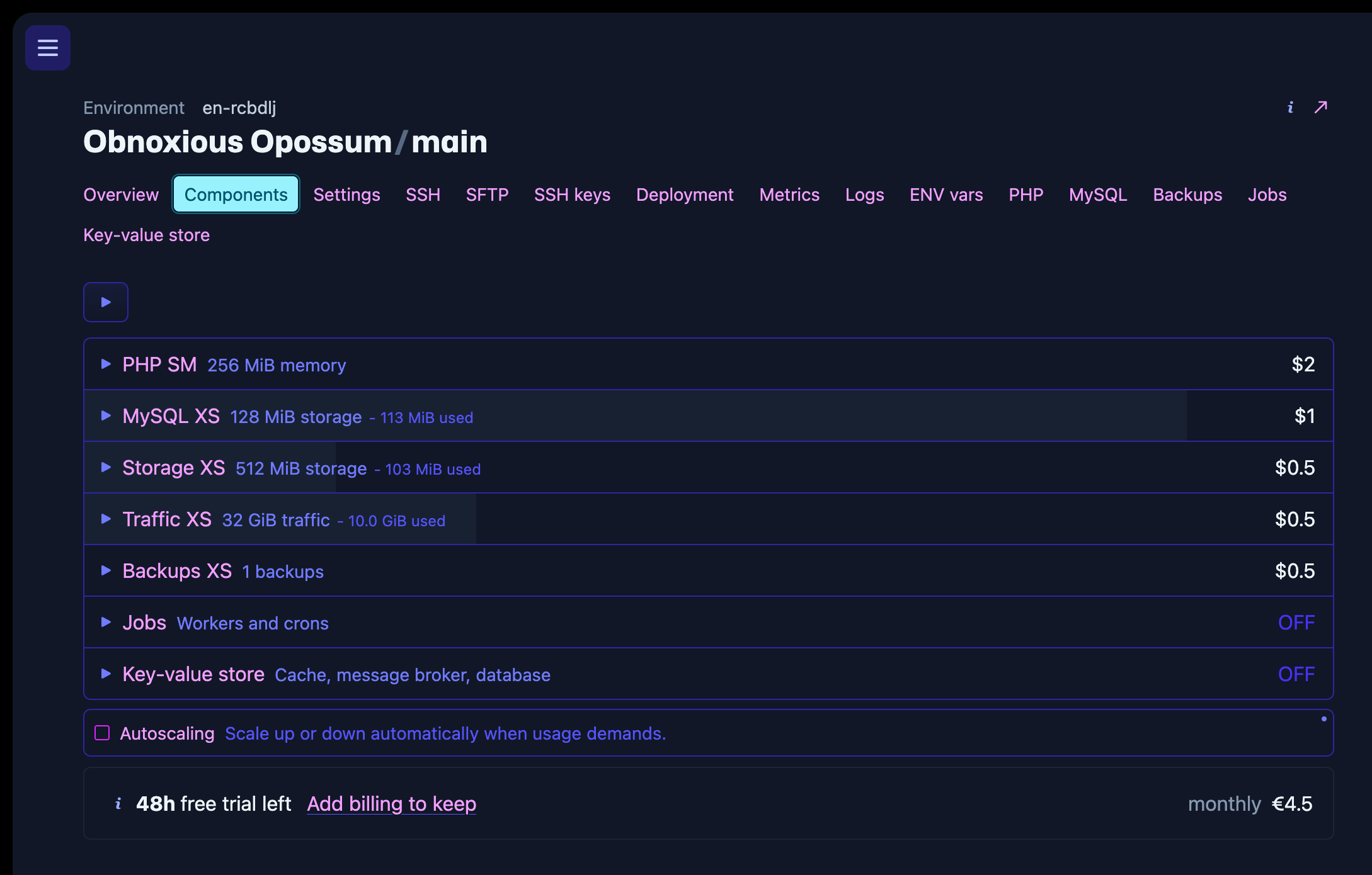 fortrabbit screenshot 3