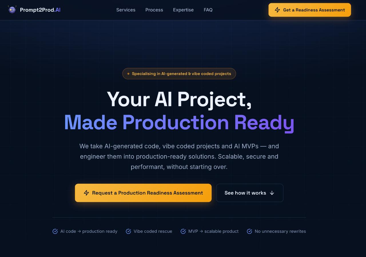 Prompt2Prod screenshot 1