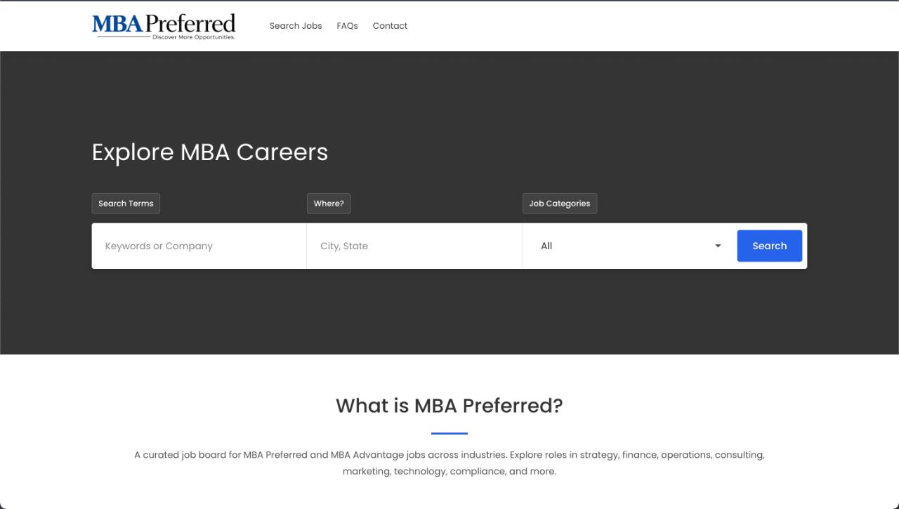 MBA Preferred screenshot 1